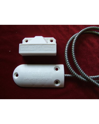 Датчик положения магнитогерконовый Магнито-Контакт ДПМ-3 исп. 07 (металлорукав из оцинкованной стали) в Самаре Извещатели охранные Pintop.ru