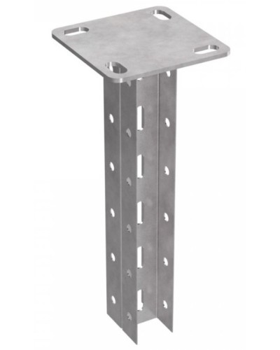 Стойка двойная потолочная для средних нагрузок 35х30х800 пятка 120х120 Промрукав (PR08.2894) в Самаре Аксессуары для лотков Pintop.ru