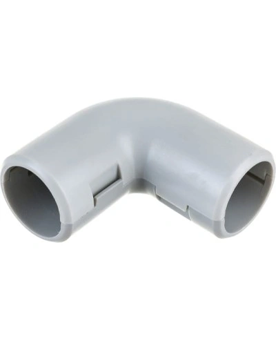 CI32G Угол 90 гр.(2част.), без галогена, для труб D32мм, чёрный (1уп = 10шт) Экопласт (41232-10HF-BL) в Самаре Повороты, муфты, тройники Pintop.ru