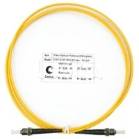 Патч-корд волоконно-оптический SM 9/125 simplex ST-ST LSZH (1,5 м) Cabeus FOP(s)-9-ST-ST-1,5m
